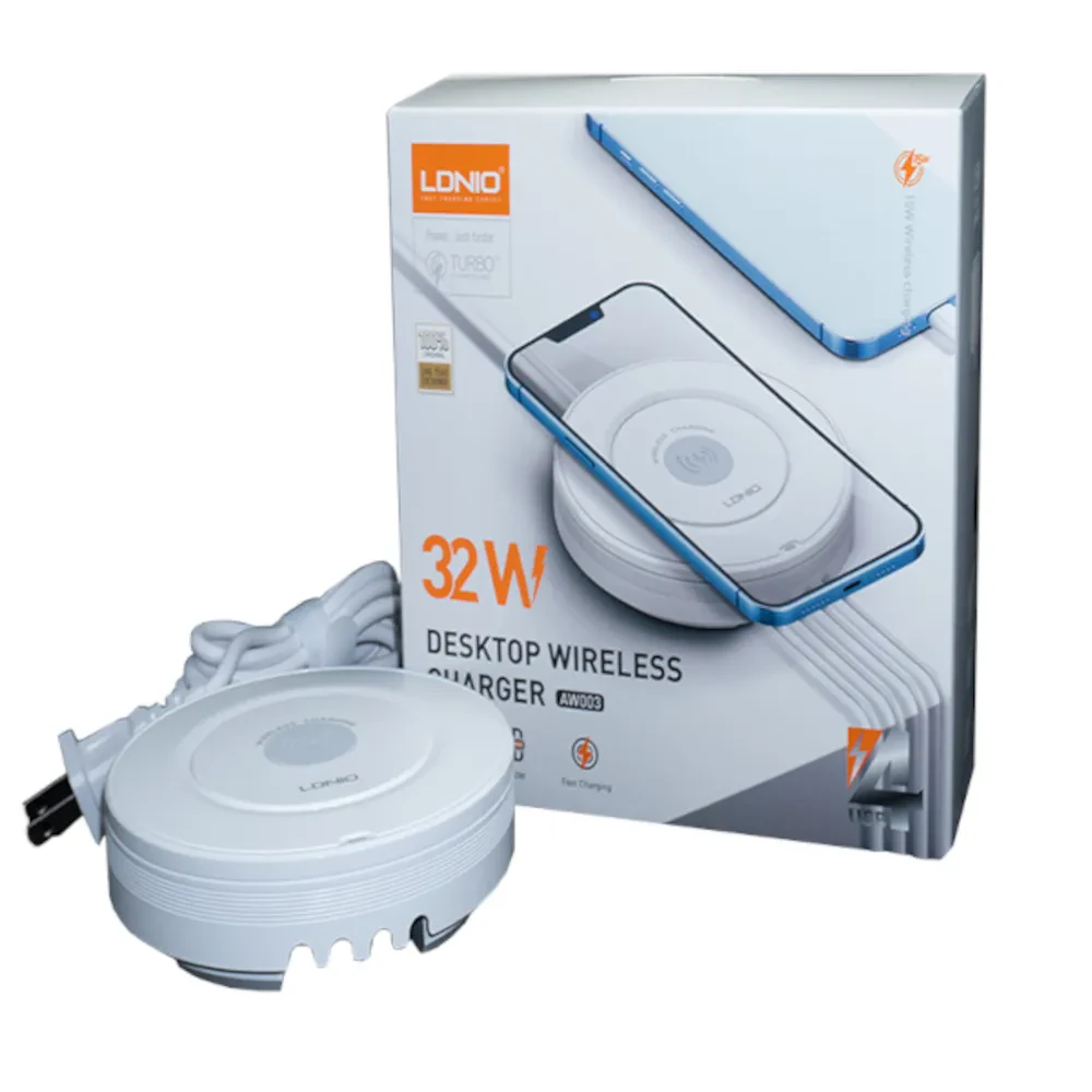 شاحن موبايل لاسلكي LDNIO AW003  32 WATT